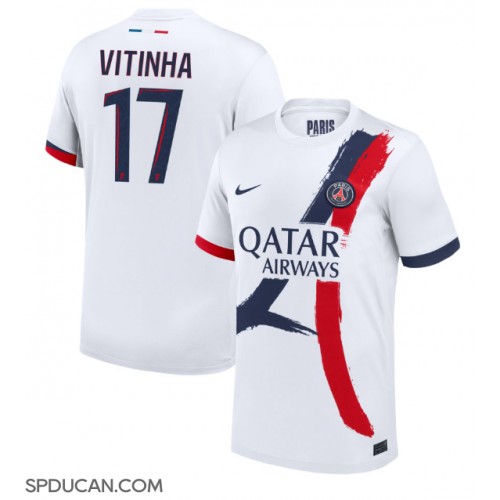 Muški Nogometni Dres Paris Saint-Germain Vitinha #17 Gostujuci 2024-25 Kratak Rukav